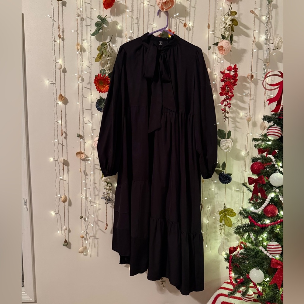 🖤 Upcycled Black Asymmetrical Dress 🖤